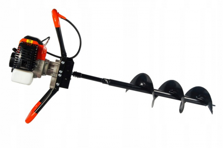 Motoburghiu foreza pamant gheata 6.5CP cu extensie prelungitor + 3 burghii 150, 200, 250mm (12261) [3]