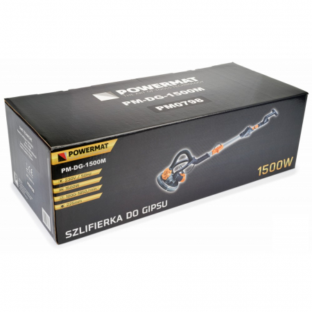 Masina, aparat slefuit pereti 1500W 225mm cu aspirare extensibil girafa cu lumina LED (PM0798) [12]