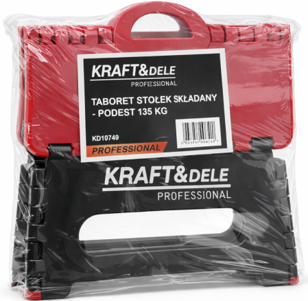 Taburet scaun pliabil plastic cu maner 135kg (KD10749) [1]