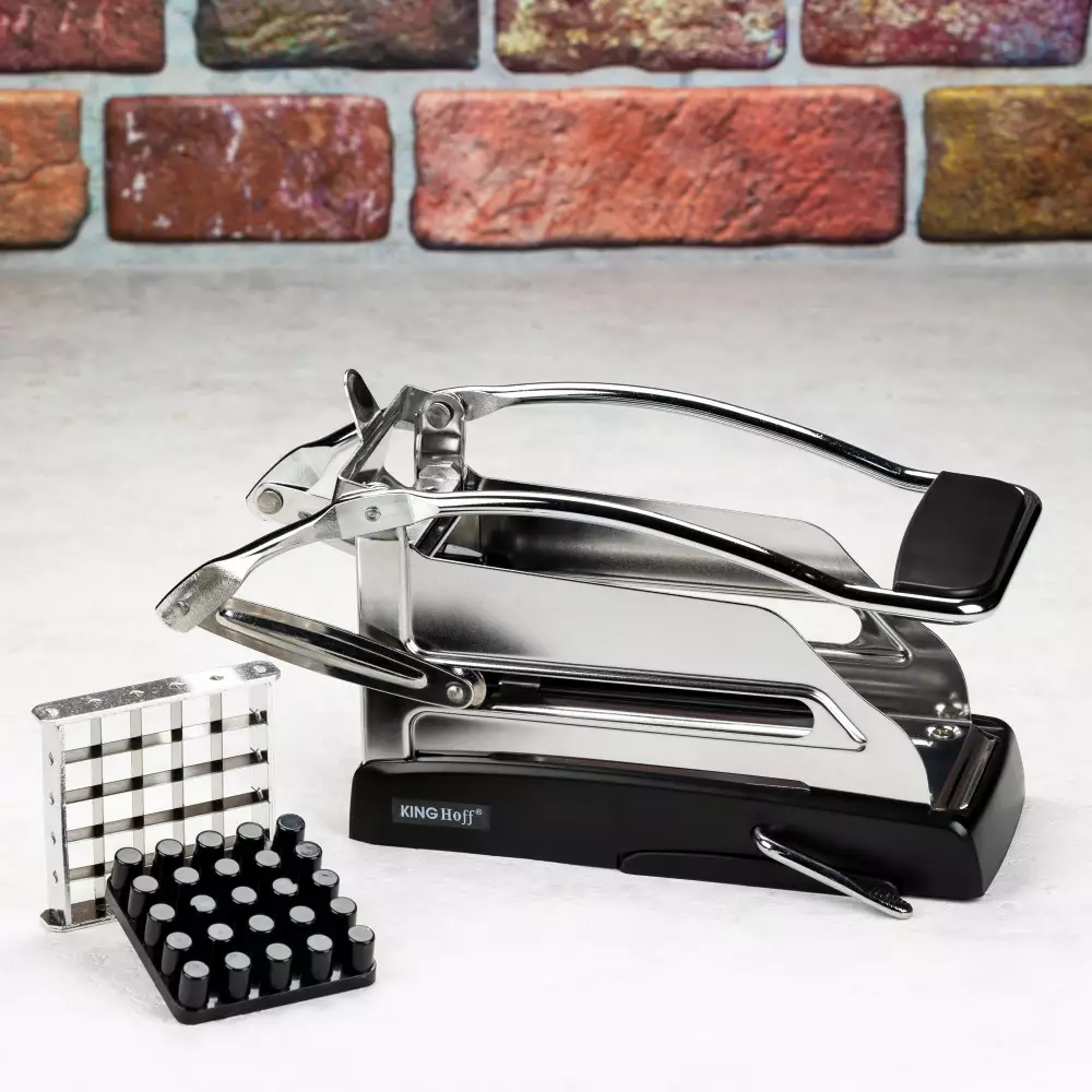 Ustensile bucatarie - Taietor de legume manual din otel inoxidabil cu 2 lame (KH-1207)