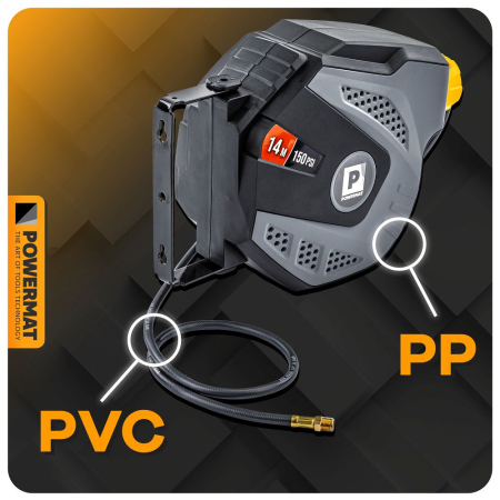 Tambur automat cu furtun pneumatic 14m presiune 150 PSI PM1406 (PM-ABNW-14M) [15]