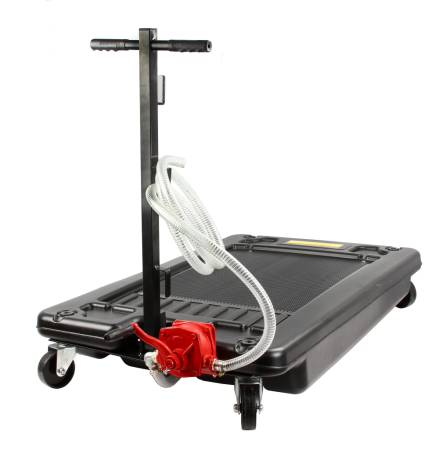 Tava colectare ulei auto 70L cu pompa manuala si roti pivotante (M78318) [1]