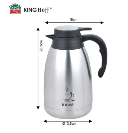 Termos cafea inox 2L cu pereti dubli si sistem de turnare (KH-2094) [5]