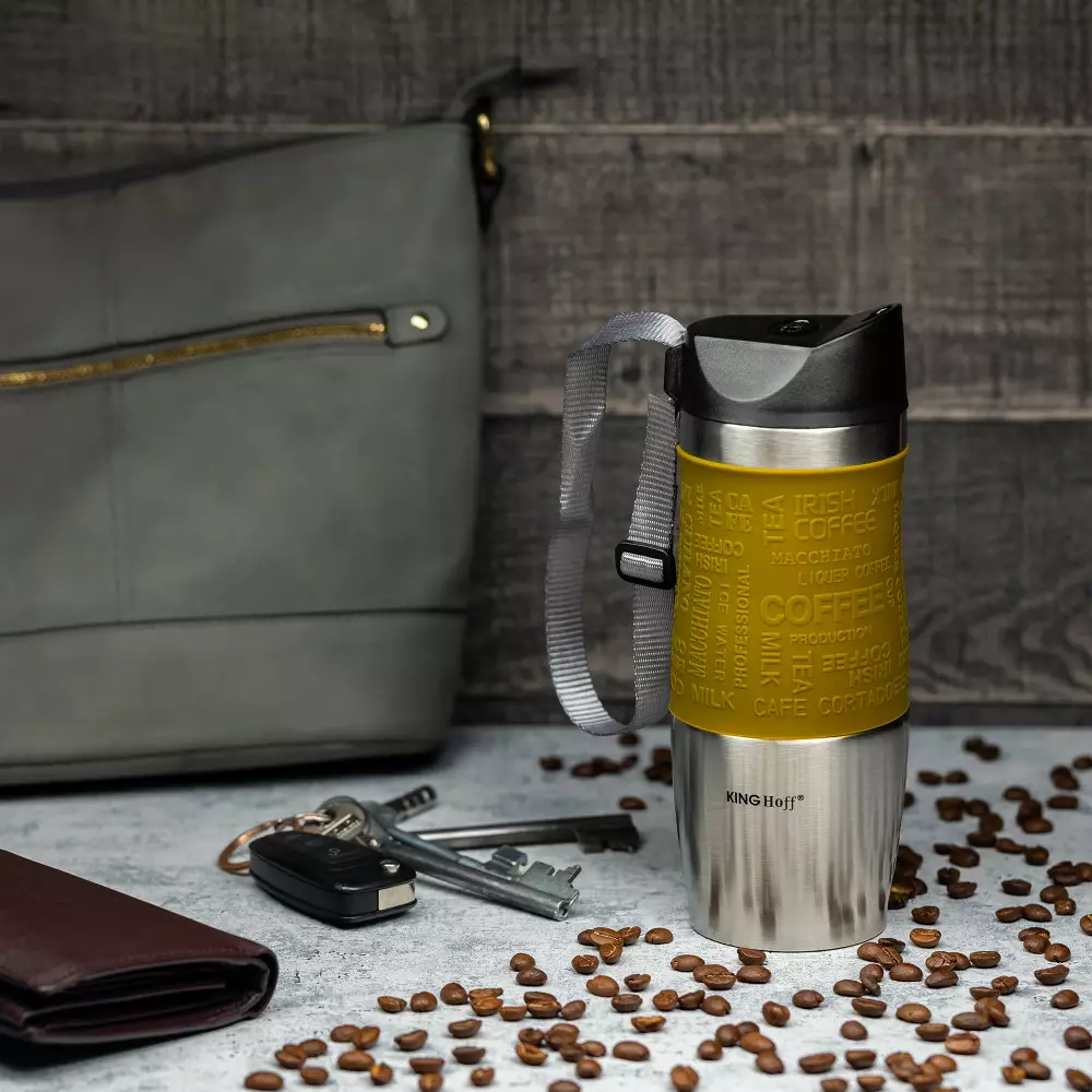 Cana termos din otel inoxidabil diverse culori 380 ml (KH-4176) [9]