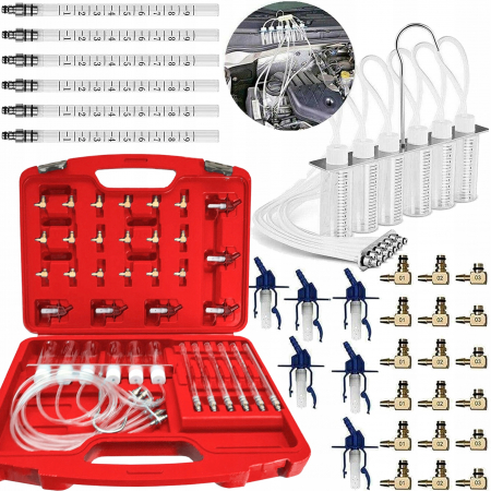 Testere / masuratoare - Tester Common rail trusa diagnostic alimentare injectoare tur retur (V86260)