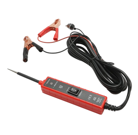 Scule Atelier Auto - Tester tensiune circuite electrice 6V-24V DC, cablu 4m, protectie supracurent 7A DISSZ82 (BK56519)