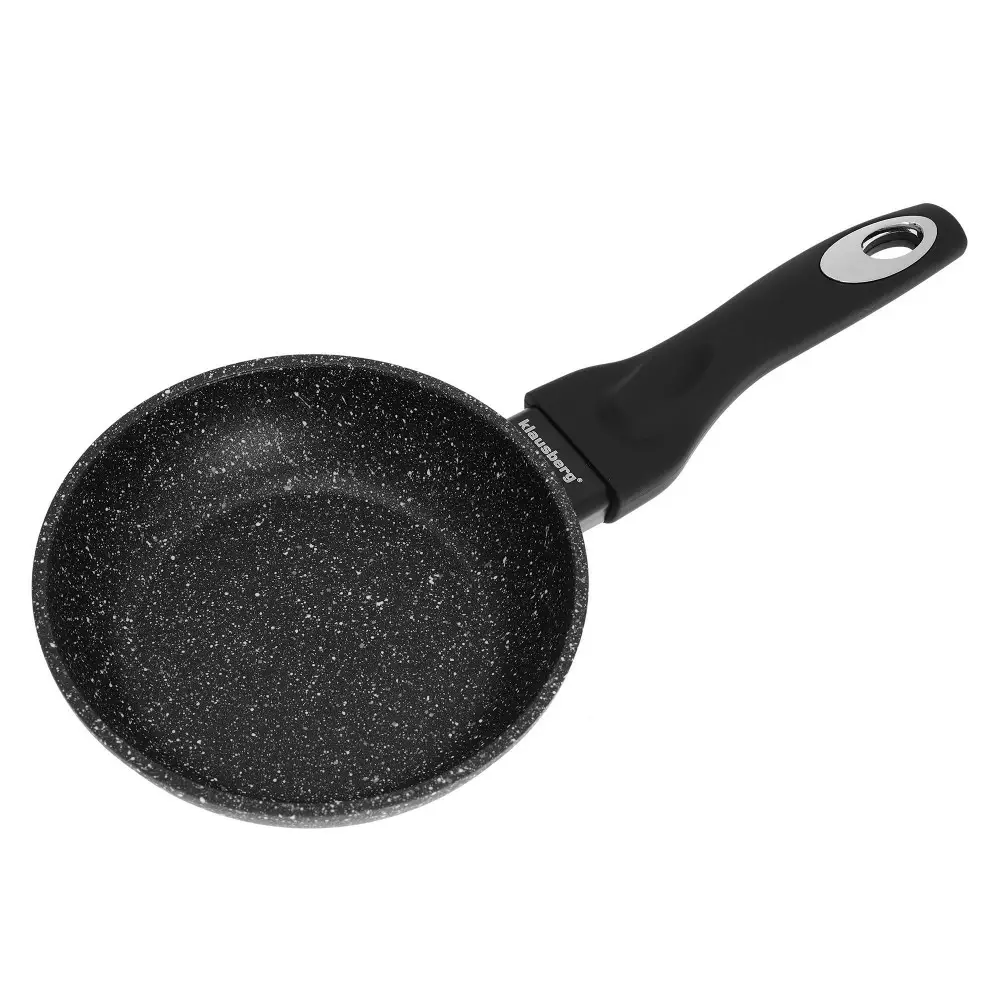 Tigai - Tigaie din aluminiu cu invelis din marmura neagra, diametru 16 cm (KB-7288)