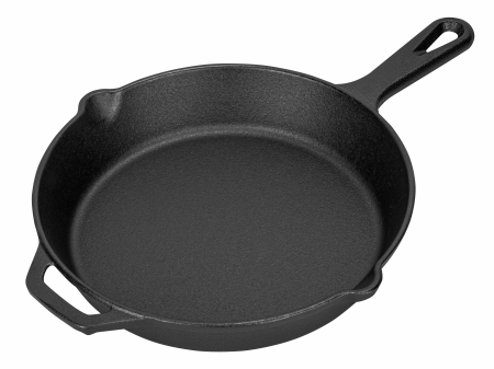 Casa - Tigaie din fonta 26 cm pentru prajit carne si legume, compatibila cu inductie, gaz si cuptor (KD4414)