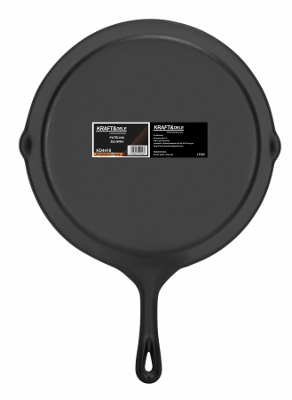Tigaie din fonta 30 cm pentru prajit si gatit, compatibila cu inductie, gaz si cuptor (KD4418) [2]