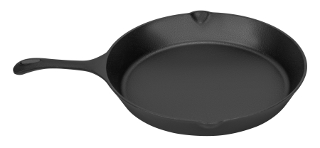 Tigaie din fonta 30 cm pentru prajit si gatit, compatibila cu inductie, gaz si cuptor (KD4418) [3]