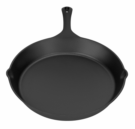 Tigaie din fonta 30 cm pentru prajit si gatit, compatibila cu inductie, gaz si cuptor (KD4418) [4]