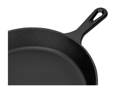 Tigaie din fonta 31 cm pentru prajit carne si legume, tigaie grea compatibila cu inductie, gaz si cuptor (KD4415) [1]