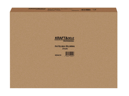 Tigaie din fonta 31 cm pentru prajit carne si legume, tigaie grea compatibila cu inductie, gaz si cuptor (KD4415) [11]