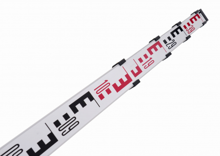 Tija rigla brat dispozitiv telescopic 5m masurare inaltime nivelare cu bula (KD1097) [4]