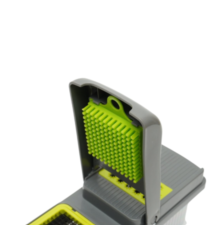 Tocator de legume multifunctional 12 in 1, cu 8 lame inox si recipient colectare  (AAA346) [13]