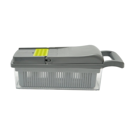Tocator de legume multifunctional 12 in 1, cu 8 lame inox si recipient colectare  (AAA346) [7]