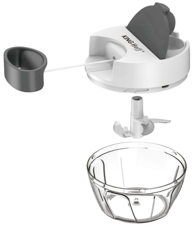 Tocator de mana de bucatarie alb cu elemente gri 400ml (KH-1881) [1]