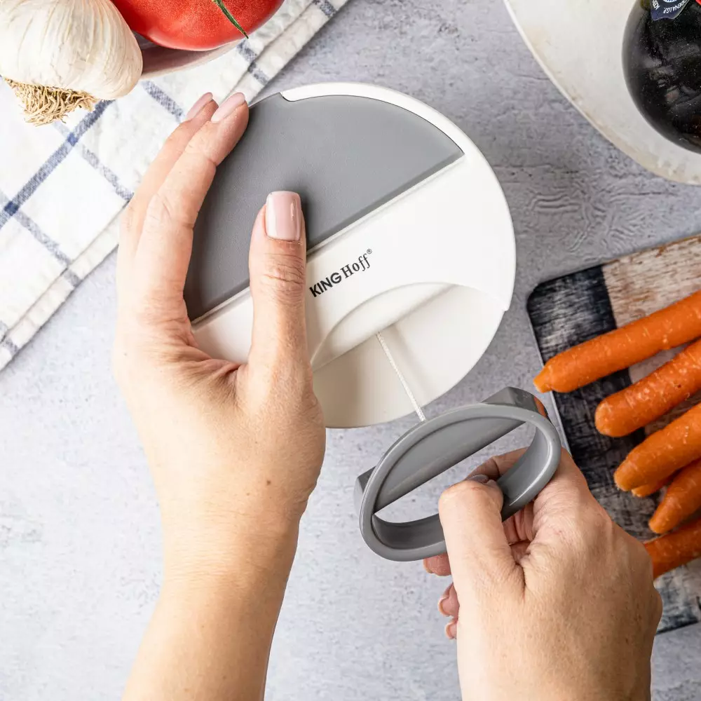 Tocator de mana de bucatarie alb cu elemente gri 400ml (KH-1881) [9]
