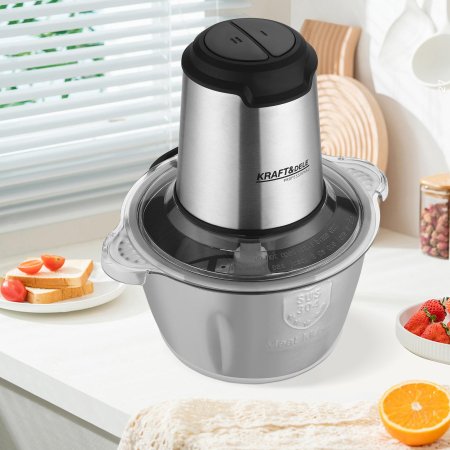 Tocator electric carne si legume 2 L 350W cu bol inox si lame otel inoxidabil (KD4121) [6]