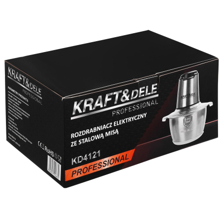 Tocator electric carne si legume 2 L 350W cu bol inox si lame otel inoxidabil (KD4121) [16]