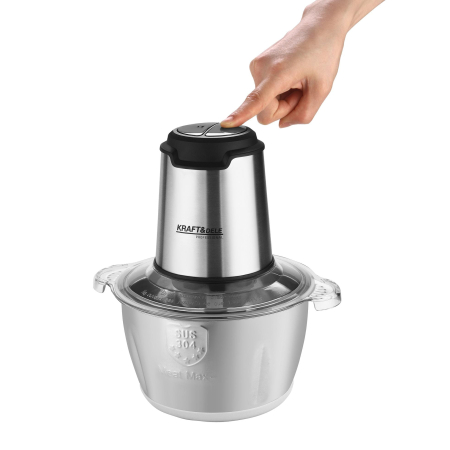 Tocator electric carne si legume 2 L 350W cu bol inox si lame otel inoxidabil (KD4121) [25]
