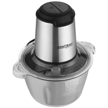 Tocator electric carne si legume 2 L 350W cu bol inox si lame otel inoxidabil (KD4121) [19]