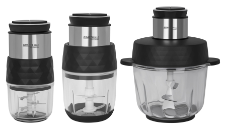 Altele - Tocator electric carne si legume 550W, 0,3L + 0,6L + 2,5L (KD4348)