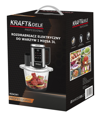 Tocator electric multifunctional 3L, 550 W, pentru carne si legume (KD4341) [12]