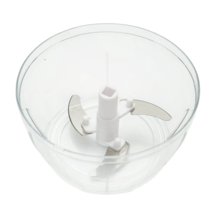 Tocator manual de legume cu sfoara, 500 ml, 3 lame din inox (AAA347) [3]