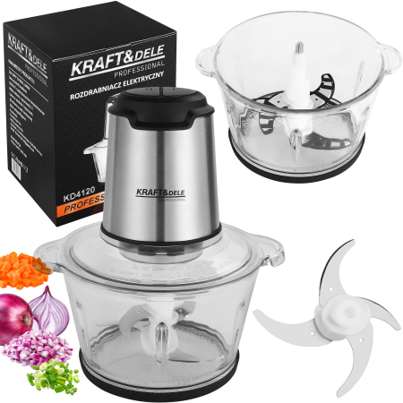 Altele - Tocator maruntitor electric pentru carne si legume 2L 350W (KD4120)