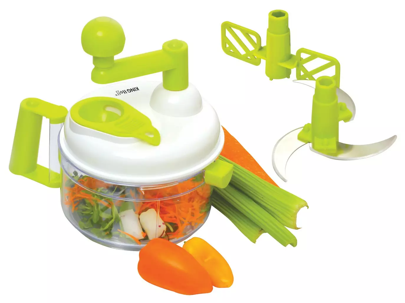 Casa - Tocator multifunctional cu 2 lame din otel inoxidabil, tel si separator oua (KH-6111)