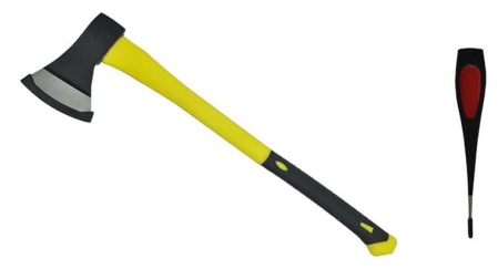 Scule de mana - Topor cu maner din fibra de sticla 1250g 650mm (KD221)