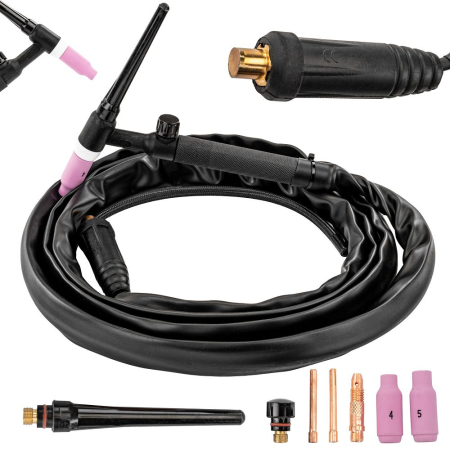 Sudura / taiere - Torta sudura TIG Lift 10-300A, WP-17V, 3m, conector 35-50, compatibila MMA si TIG AC/DC PM1301 (PM-USP-3550.3L)