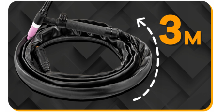 Torta sudura TIG Lift 10-300A, WP-17V, 3m, conector 35-50, compatibila MMA si TIG AC/DC PM1301 (PM-USP-3550.3L) [4]