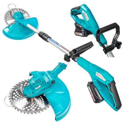 Trimmer pe acumulator 21V cu 2 acumulatori si disc de taiere (ALGT-213) [1]