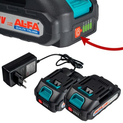 Trimmer pe acumulator 21V cu 2 acumulatori si disc de taiere (ALGT-213) [12]