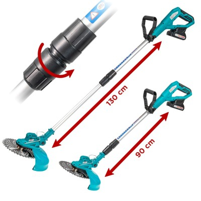 Trimmer pe acumulator 21V cu 2 acumulatori si disc de taiere (ALGT-213) [9]