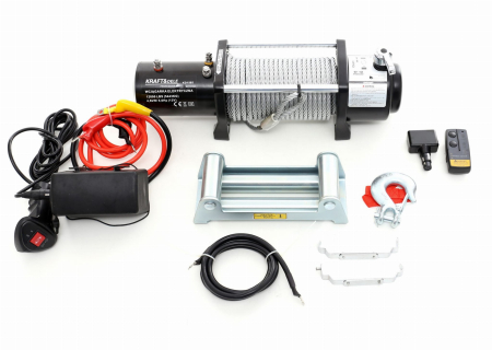 Scripete/chinga auto/troliu - Troliu auto cu Telecomanda Radio 12V 12000LBS 5400kg (KD1565)