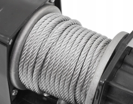 Troliu electric auto 12V 2000LBS cu cablu otel 12m, pentru ATV remorca si tractare (V06030) [9]