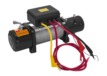 Troliu electric auto 12V 4500W cu forta de tractare 3629 kg si cablu de otel 28 m (KD2196) [7]