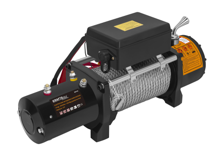 Altele - Troliu electric auto 12V 4500W cu forta de tractare 3629 kg si cablu de otel 28 m (KD2196)