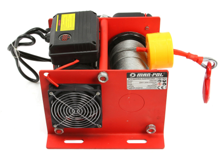 Troliu electric cu cablu 30m, capacitate 300/600 kg (M80785) [1]