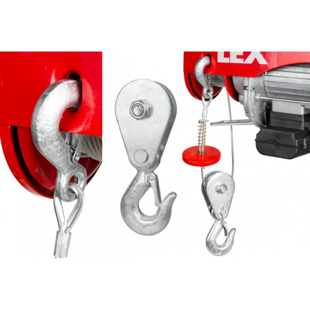 Troliu electric cu carucior rulant 600kg, 1200W, cablu 12m, telecomanda (KD2191+1070) [9]