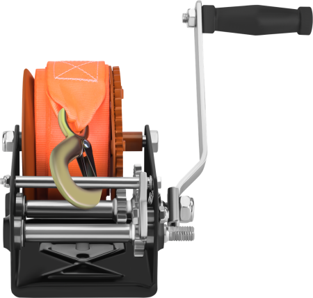 Troliu manual 1150kg 2500lbs cu chinga 10m (KD1314) [6]