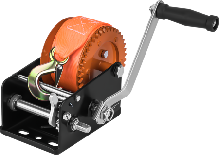 Scripete - Troliu manual 1150kg 2500lbs cu chinga 10m (KD1314)