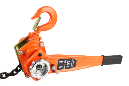 Troliu manual cu lant si clichet 1500 kg, lungime 3m (M80749) [4]