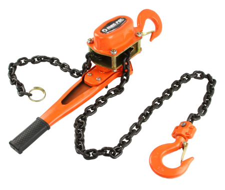 Troliu manual cu lant si clichet 1500 kg, lungime 3m (M80749) [6]