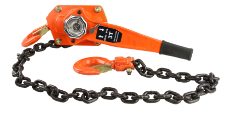 Troliu manual cu lant si clichet 3000 kg, lungime 3m (M80750) [3]