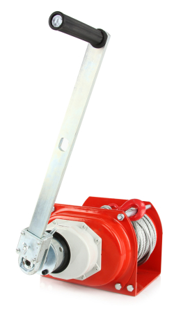 Troliu manual industrial 1000 kg cu cablu de otel 40 m si frana mecanica (M80746) [4]
