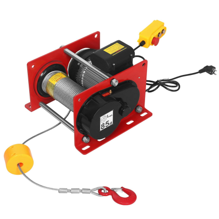 Scripete - Troliu palan electric constructii 500 / 1000kg 1900W cablu 15 / 30m (KD1649)